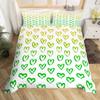 Love Heart Pattern Duvet Cover for Girls Women Pink Romantic Theme Bedding Set Room Decor,Valentine's Day Soft Comforter Cover