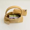 Woven Texture Shoulder Bag with Braided Handle Elegant Design for Daily and Casual Wear
