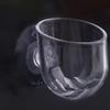 Acrylic Planter Cups Aquarium Fish Tank Glass Plant Pot with Suction Holder Feeding Container Stand for Aquarium Lanscape