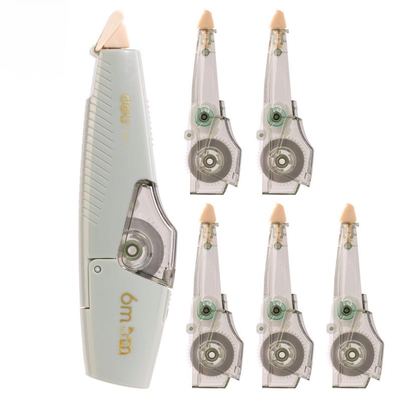 

Набор корректирующей ленты для ручки, новый сменный наконечник сердечника, защитная корректирующая лента для учеников 6 м со сменным сердечником зелёный