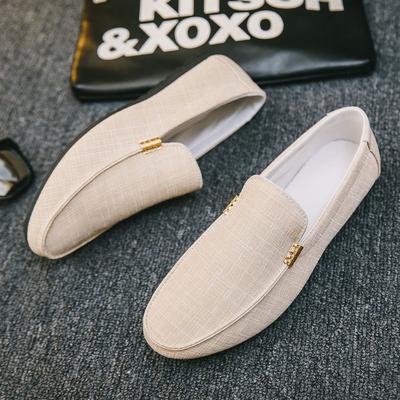 Herren Slipper Klassiker Business Büroschuhe Atmungsaktive Canvas Schuhe Lässige Fahrschuhe Mokassins Walking Flats Große Größe 48