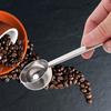 10Ml Stainless Steel Coffee Scoop Long Handle Engraved Measurement for Ground Coffee Milk Tea Powder Sugar Kitchen Measuring