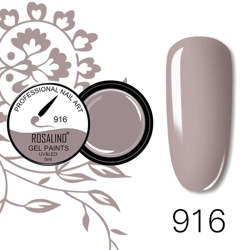 ROSALIND 5ml Μεταλλικό βερνίκι βαφής gel βερνίκι νυχιών βερνίκι μανικιούρ DIY Polish Design Nail Art Painted