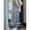 Xiao Li Plus Size Women's Milk Skin Balloon Pants: Easy-Care, Wrinkle-Resistant, Hip-Slimming Casual Summer Pants.