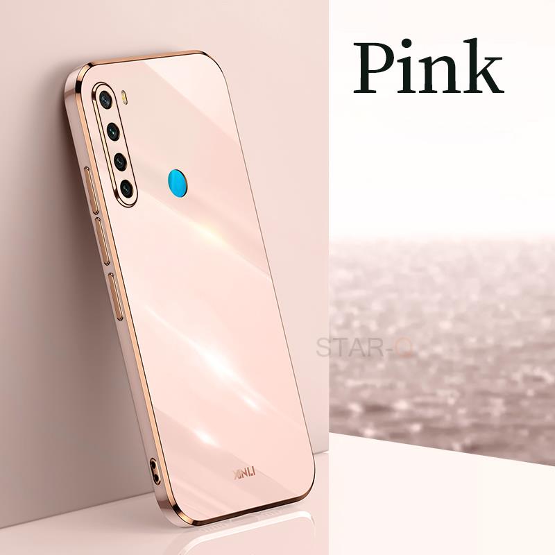 Plating Square Finger Ring Holder Phone Case On For Xiaomi Redmi Note 8T 8 T Note8 2021 New Luxury Soft Silicone Stand Cover