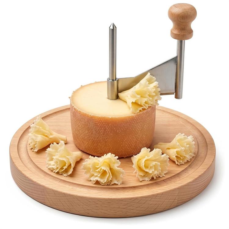 LMETJMA Cheese Curler Wheel Cutter Flower