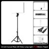 LED Photo Studio Light Video Lighting Portable Video Recording Photography Panel Lamp With Stand for Youbute Game Tiktok Makeup