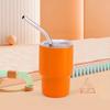 1pcs Tumbler Design Shot Cups 3oz Stainless Steel Shot Glass With Lid And Straw Insulated Drinking Cup For Bar Pub Club Restaurant Home Use Drinkware