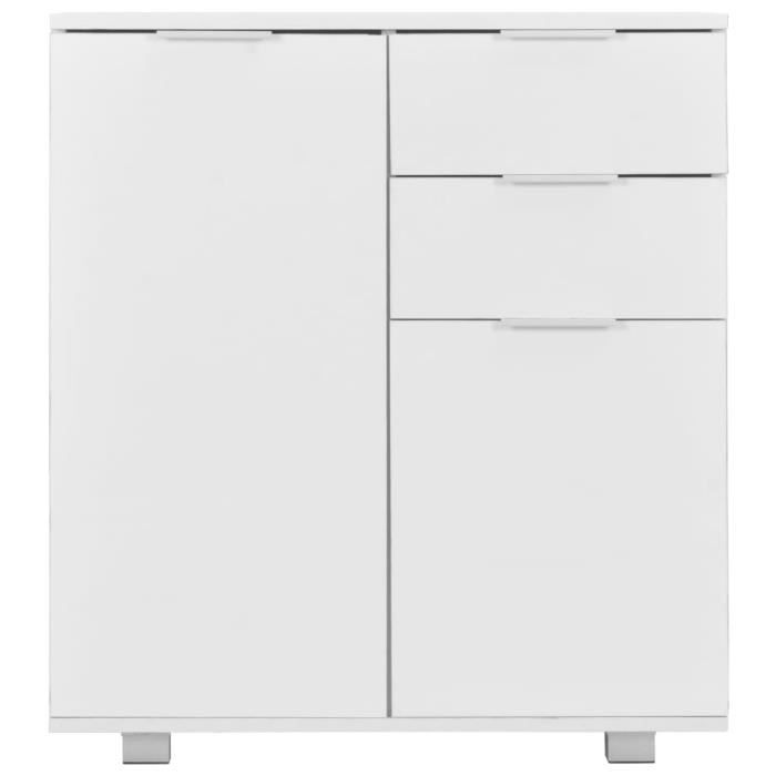 VidaXL Buffet High-Gloss White 71 X 35 X 80 Cm Engineered Wood 283715