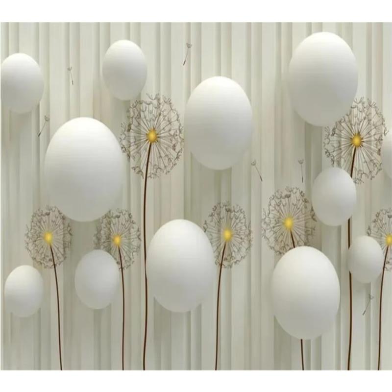 Wallpaper 3d Mural Background Wall Painting Ball Dandelion Wall Papers Home Decor 3d Wallpaper