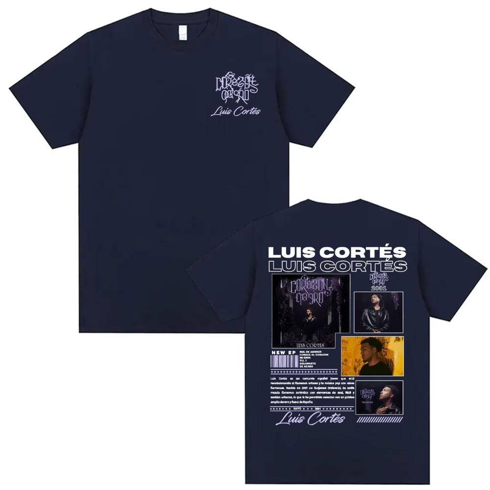 Rapper Luis Cortes Album 2026 Merch T Shirts Unisexs Clothing Harajuku Hip Hop Punk Tshirts Male High Quality 100 Cotton Tshirt