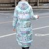 Women's Winter Fashion Long Over-The-Knee Hooded Thick Padded Jacket Coat
