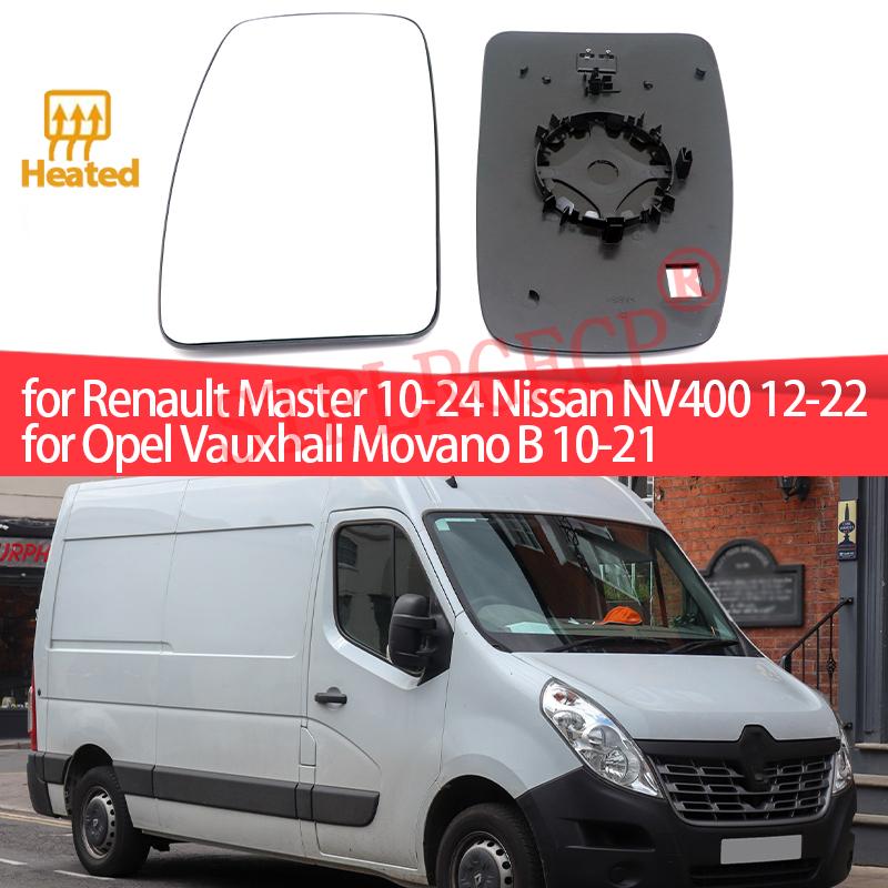 For Renault Master 10-24 Nissan NV400 12-22 Movano B 10-21 Left Right Door Side Wing Mirror Glass Heated Rear View Replacement
