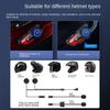 X7 Motorcycle Helmet Headset Stereo Bluetooth Hands Free Call Waterproof with Tri-Color Ambient Light Hard and Soft Headset