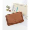 [Alto Rose] Grain camel fragment case ladies thin wallet mini wallet card type wallet bill bifold With coin purse synthetic leather card holder