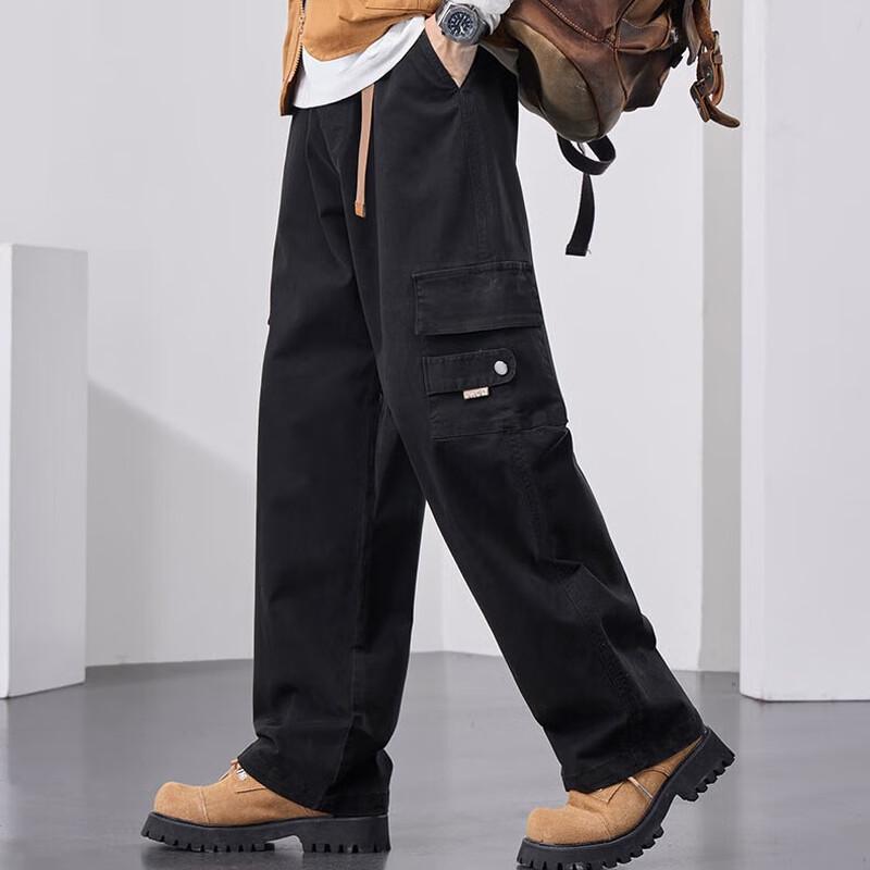 PLAYBOY Men's Casual Straight-Leg Trousers