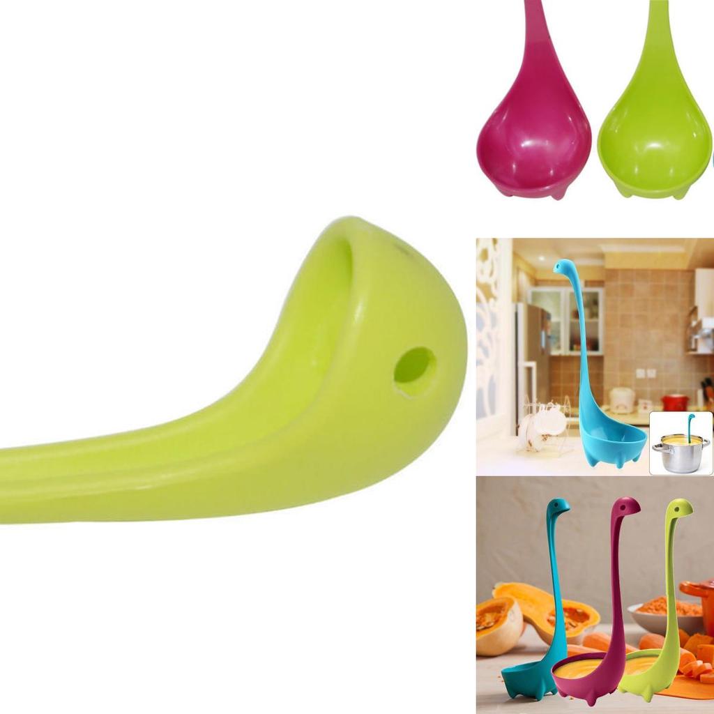 Prémiová kvalita naběračka na polévku s dinosaurem Lžíce Nessie Všestranný kuchyňský nezbytnost