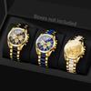 Xiaomi 2/3/4PCS Luxury Men Business Watches Set Fashion Three Eyes Roma Dial Quartz Wristwatch Reloj Hombre (Without Box)