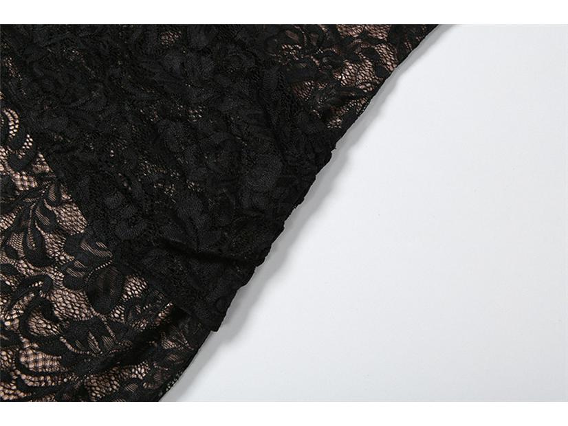 European Style 2026 Spring Lace Camisole High-Waist Slim Sexy See-Through Dress for Women