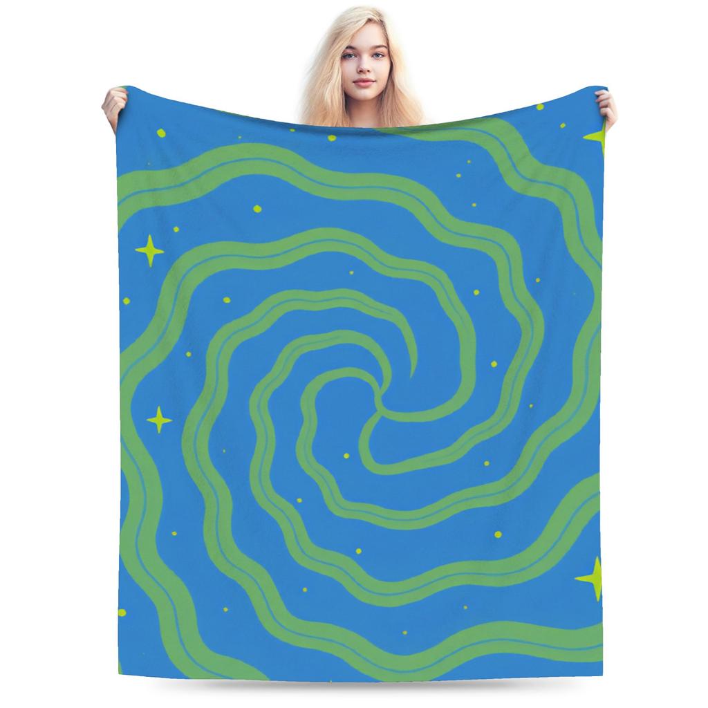 Abstract Swirl Disorder Super Soft Blanket  Kids Plush Throw Blanket Graphic Couch Chair Flannel Bedspread Sofa Bed Cover