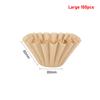 50/100pcs Pour Over Coffee Filter Papers 50 Sheets; Fits B75 Coffee Dripper & 1-2 Cups Wave Dripper Coffee Filter Papers