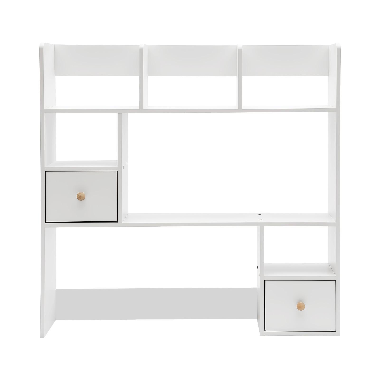 Desktop Bookshelf 9-Tier Storage Shelf, Modern