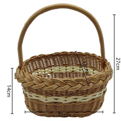 Cesto da Picnic e Spesa in Rattan Sintetico