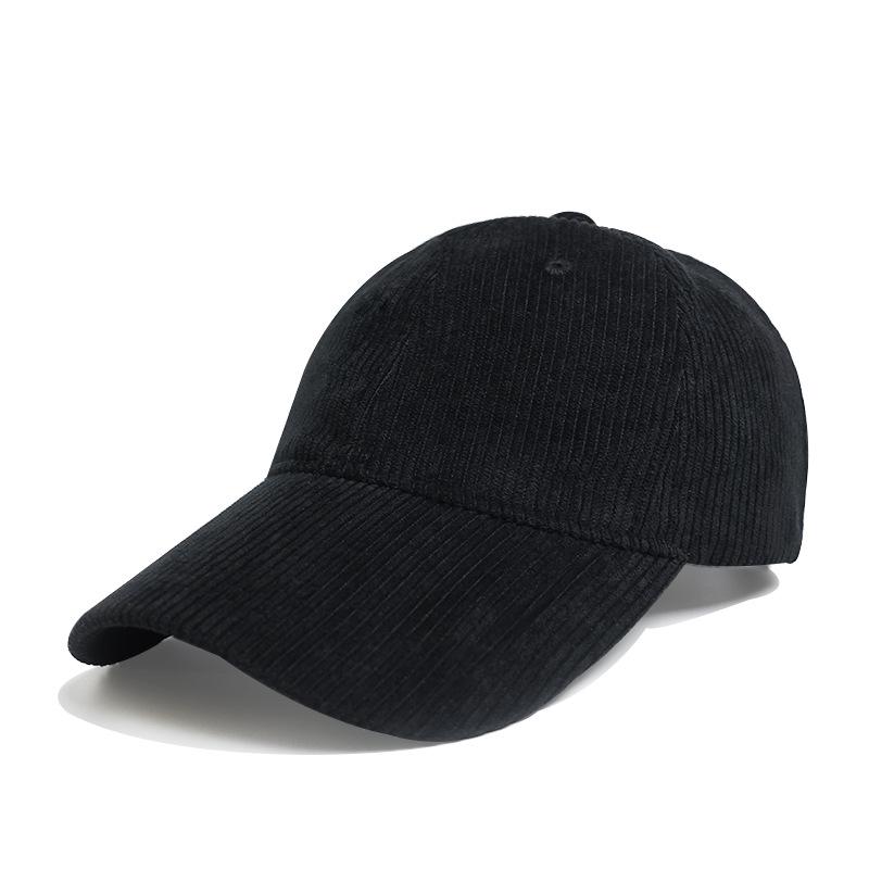 2025 Autumn/Winter Korean Women's Corduroy Duckbill Baseball Cap