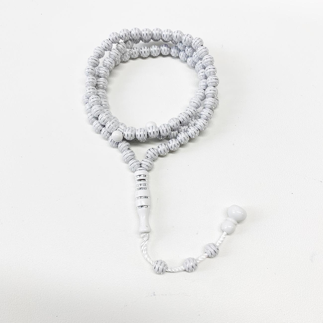 

Электроплакированный ребристый браслет из 99 бусин: Мусульманские молитвенные бусы и арабский аксессуар для поклонения.