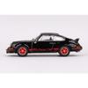 MINI GT 1/64 Scale Porsche 911 Carrera RS 2.7 Black/Red Livery Left-Hand Drive Finished Product