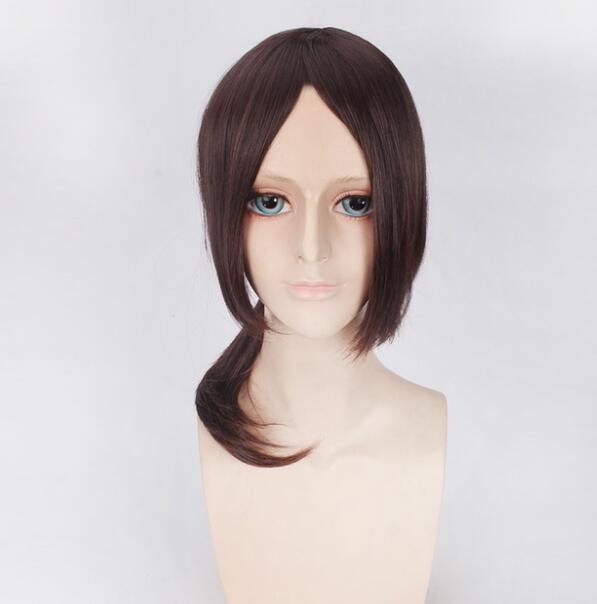 

50 см Аниме Атака Титанов Имир Коричневый парик Косплей Костюм Термостойкие синтетические волосы Мужчины Женщины Косплей Парики 50cm коричневый