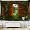 Fairy Tale For est Tapestry Wall Hanging Fantasy Magic Trees House In Dreamland Tapestry For Kids Room Decor Party Backdrop Cloth