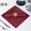 Großhandels-Satin-Servietten Stoffservietten Spitze Besatz Wiederverwendbar Quadratisch Stoff Für Partys Außenveranstaltungen Hochzeiten Bankette Buffets Heimdekoration für Weihnachten