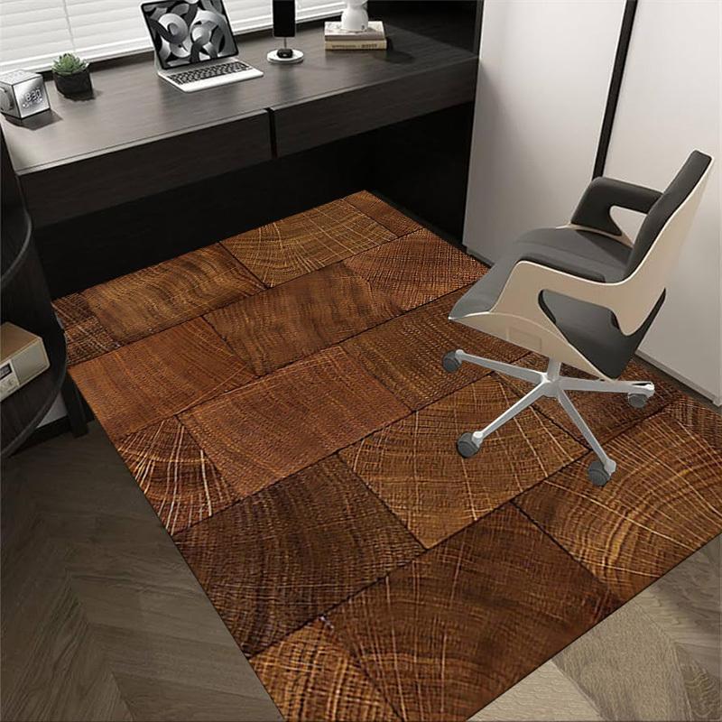 

1PC wooden texture Extra Large Non-Slip Floor carpet, Office, family, bedroom, Studio - Large Area Rug Indoor Rugs, Vibrant Colors-W294 60cm by 90cm