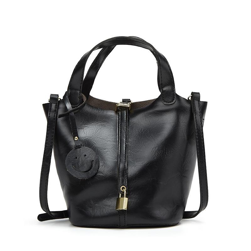 Retro Mutter-Kind-Tasche Damen neue trendige Winter tragbare Eimertasche lässige vielseitige Pendler-Umhängetasche