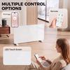 1500W Smart Panel Heater Wall Mounted & Freestanding, Electric Heater with Weekly Timer, Open Window & Anti-Frost, White