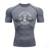 Sweat Absorbing Compression Men's Gym Fitness Jogging Training Top Summer Breathable Sports High Elasticity Quick-drying Casual T-shirt Tops
