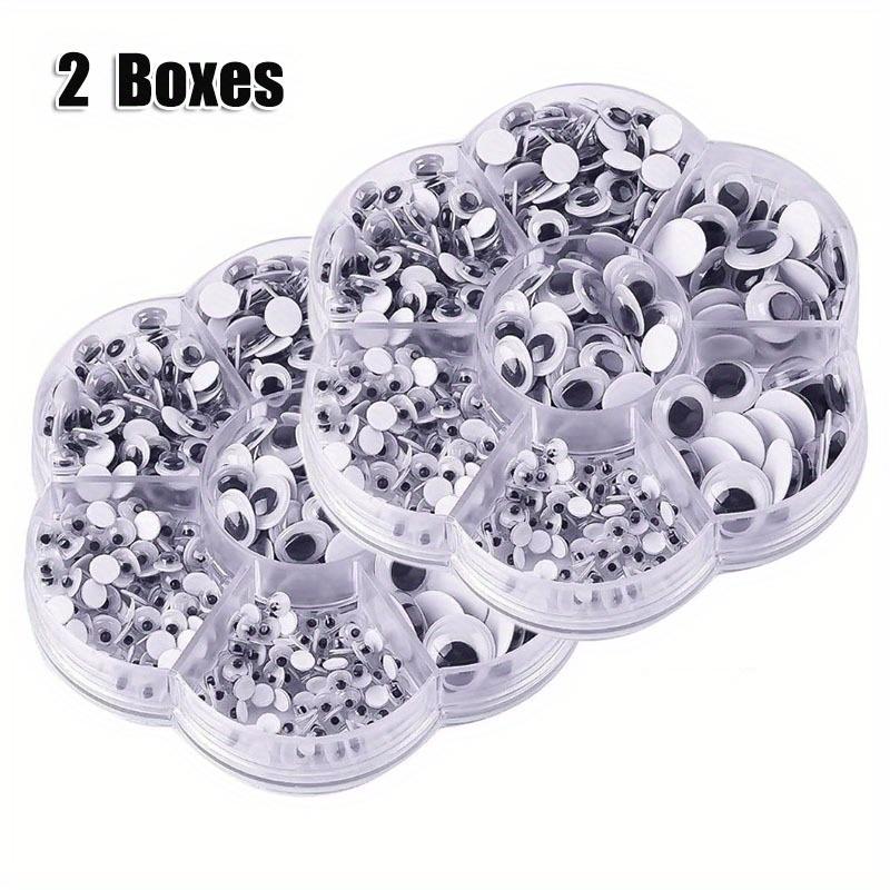 700PCS/Box Multi-dimension DIY Black White Eye Stickers,Handmade Doll Self Adhesive Sticky Eyes, 3D Toy Eye Stickers,DIY Art Cra