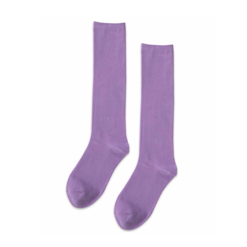 

Лолита Академический Стиль Уличные Высокие Гольфы Гольфы до Икры Носки для Девочек 1 pair фиолетовый