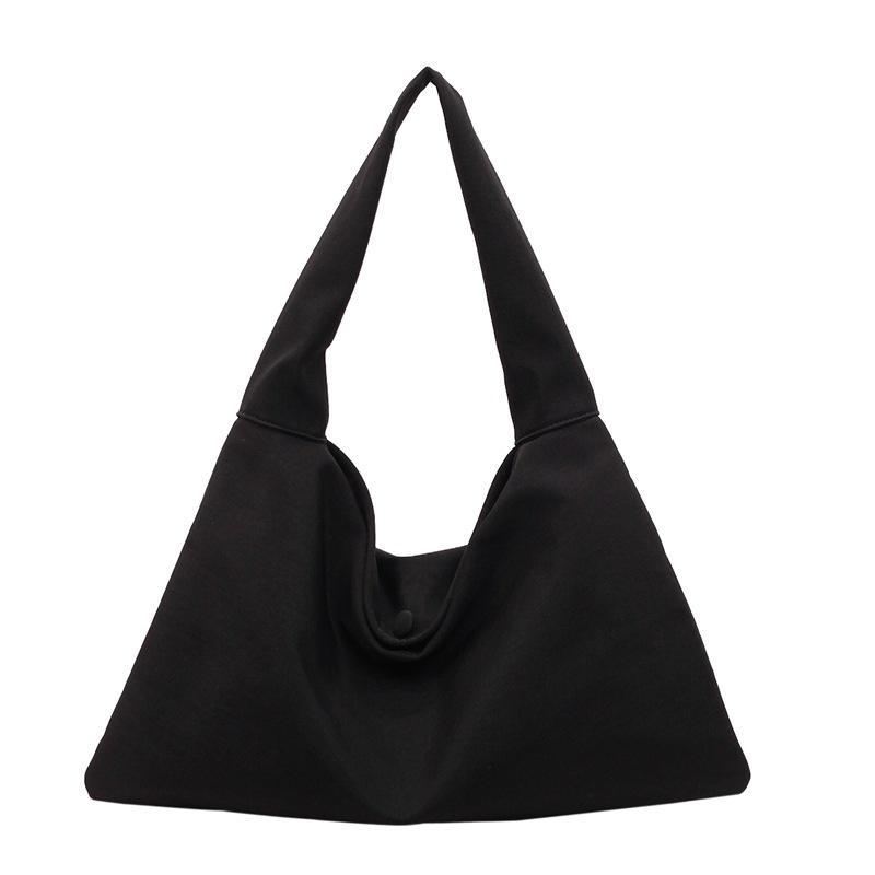 Large Capacity Nylon Shoulder Bag Women s Vintage Handbag чёрный
