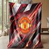Manchester United Theme Blanket Soft Flannel Blanket Plush Throw Blanket Cozy Sofa Bed Blanket for Home Decor