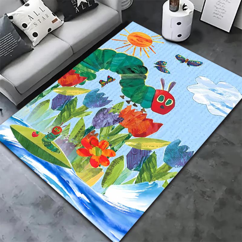 The Very Hungry Caterpillar Carpet Rug For Living Room Bedroom Home Sofa Decoration Kids Play Nonslip Floor Mat
