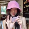 Adjustable Striped Peaked Cap Drawstring Women Sun Hat Lightweight Sunscreen Baseball Hat  Outdoor