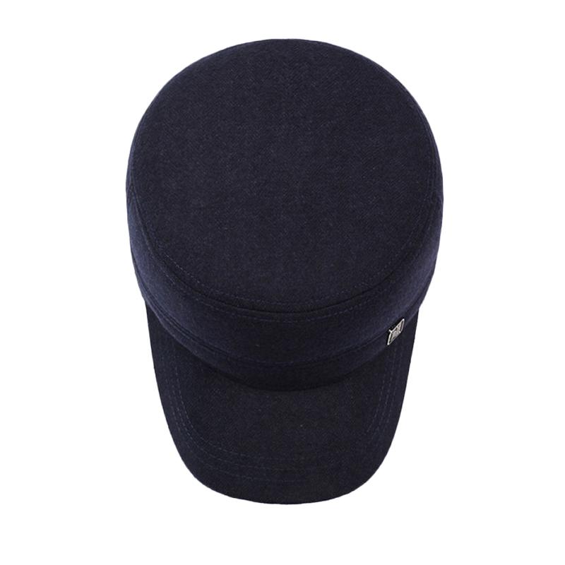 Men's Autumn Winter Flat Cap Middle-Aged and Elderly Hat Outdoor Flat Cap