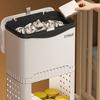 Durability Plastic Waste Container With Modern Look Feet Wheel Perfect For Household Cleanliness In Various Indoor Space