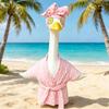 Vacation Bathrobe Porch Goose Costume Funny Outdoor Garden Decoration Dress Up Kit