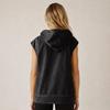 Women's Casual Hooded Denim Vest with Full Zip