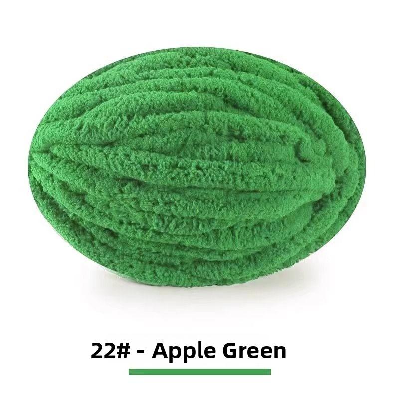 Handmade DIY Rainbow Adient Yarn Scarf Tail Line Finger Knitting Cozy Nest Cuion Thi Ice Strip Yarn