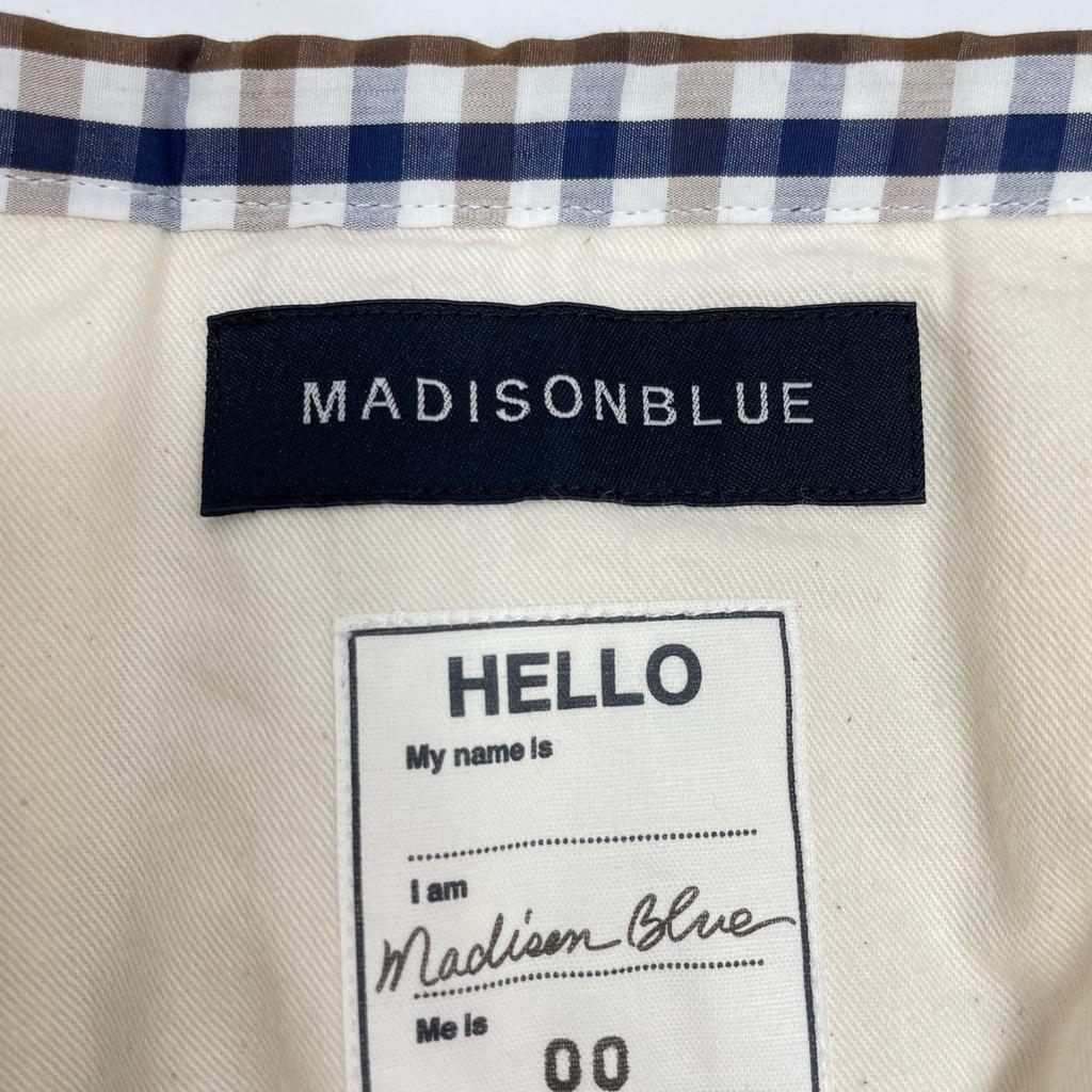 MADISON BLUE 23 year made MB231-6007 QUILT MAXI SKIRT M.GINGHAM skirt XS brown/navyUsed