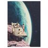 Science Fiction Space Collage Romantic City Prints Poster Canvas Painting Modern Wall Art Picture Living Room Bedroom Home Decor